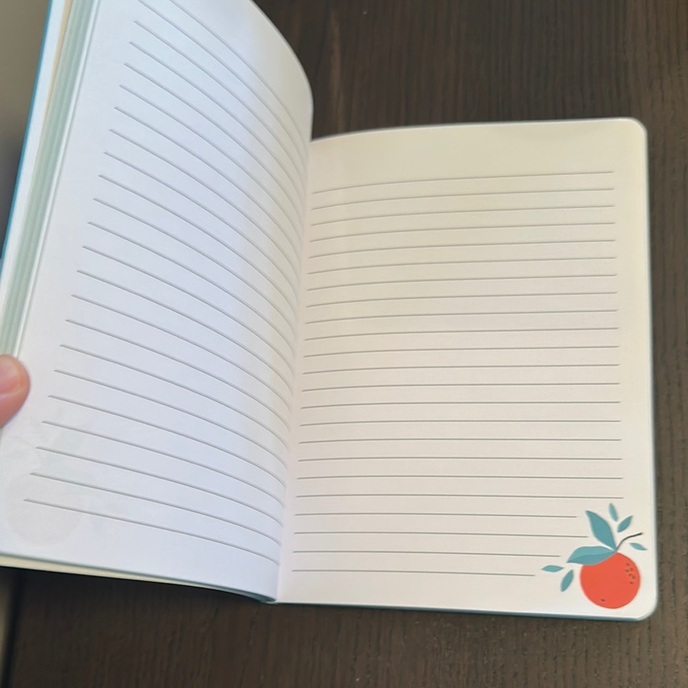 Kelly Green Orange Fruit Notebook - Picture 5 of 7